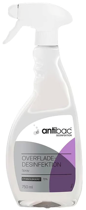 Antibac, Overfladedesinfektion, 75%, 750 ml.